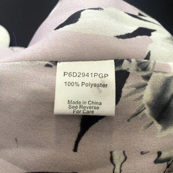 Parker Maxi Dress Small Lilac Purple Floral Print Off The Shoulder Short Sleeve - Picture 8 of 9